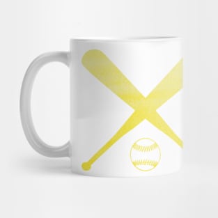 Softball Yellow Mug